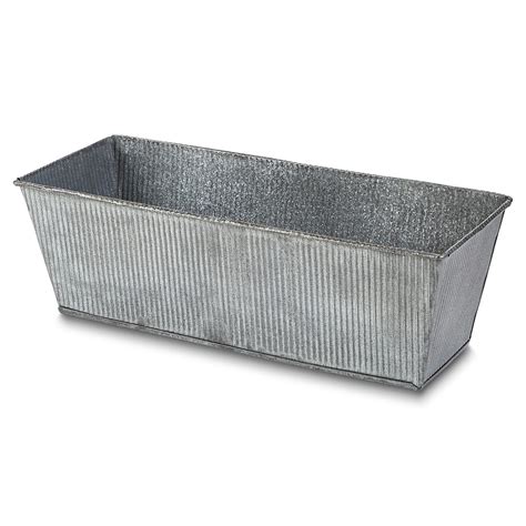 rectangle metal planter box|galvanized steel rectangular planter.